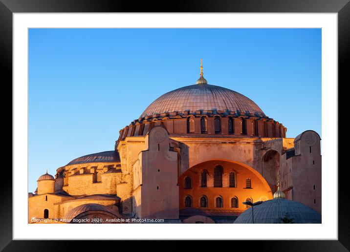 Hagia Sophia in Istanbul Framed Mounted Print by Artur Bogacki