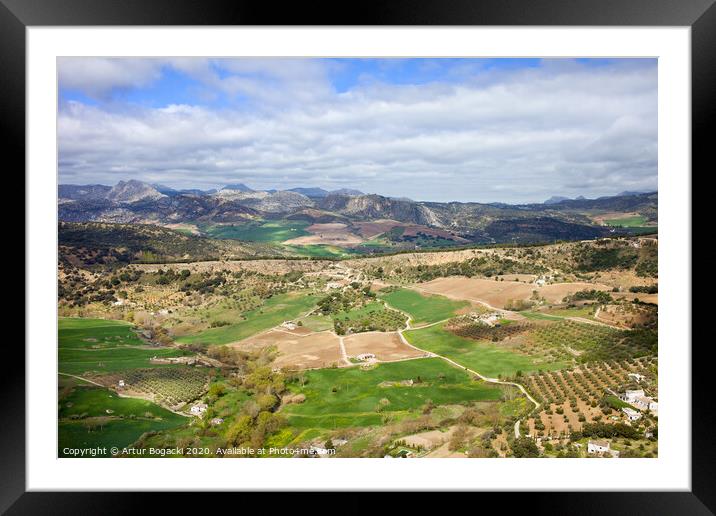 Andalusia Landscape in Spain Framed Mounted Print by Artur Bogacki