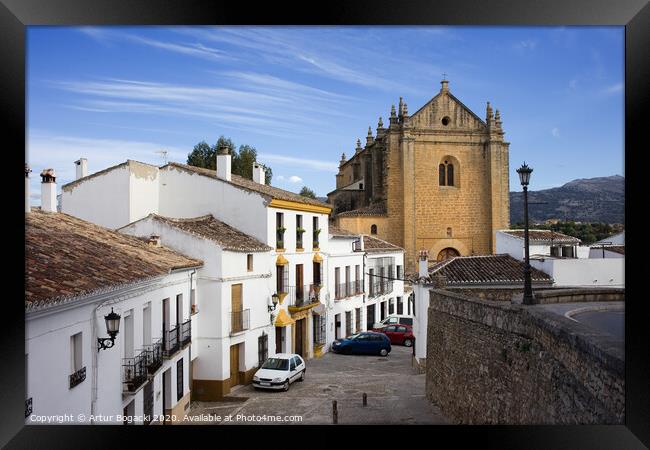 Old Town of Ronda Framed Print by Artur Bogacki