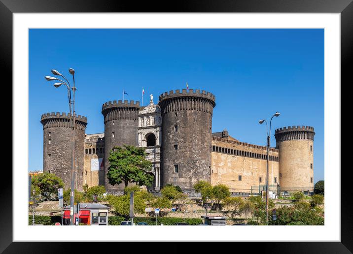 Castel Nuovo Angevin Keep in Naples Framed Mounted Print by Artur Bogacki