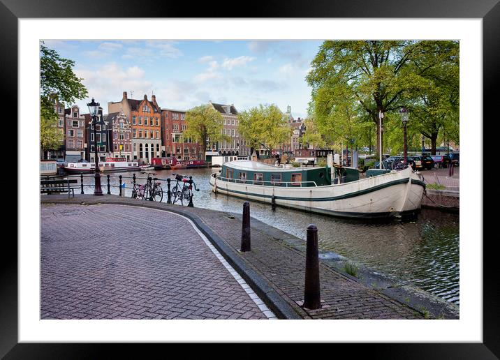 City of Amsterdam Framed Mounted Print by Artur Bogacki