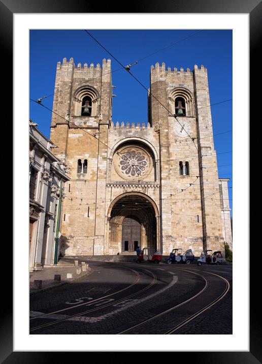 Lisbon Cathedral in Portugal Framed Mounted Print by Artur Bogacki