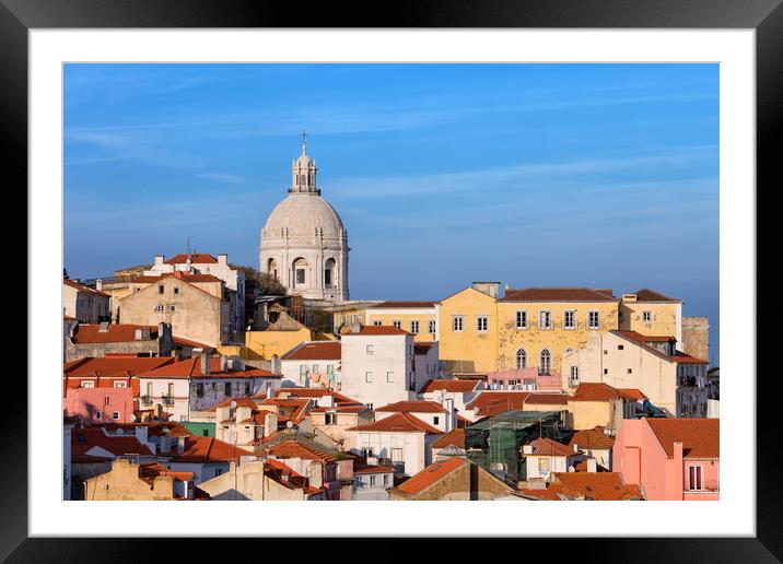 City of Lisbon in Portugal Framed Mounted Print by Artur Bogacki