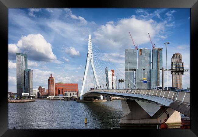 City Skyline of Rotterdam Framed Print by Artur Bogacki