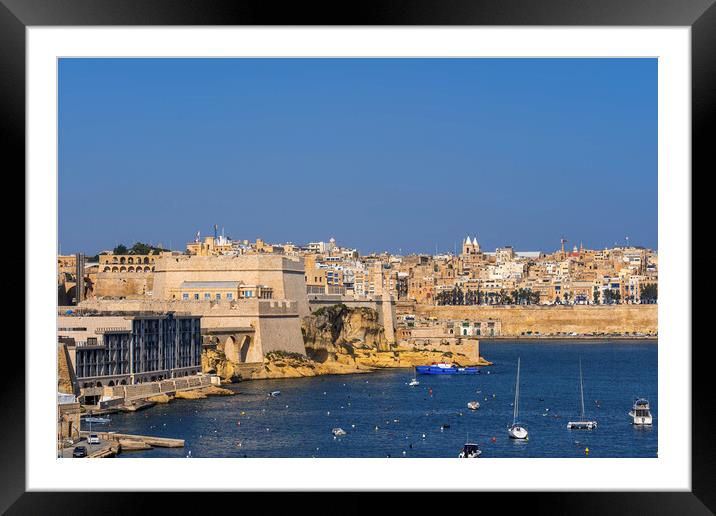 Valletta Framed Mounted Print by Artur Bogacki