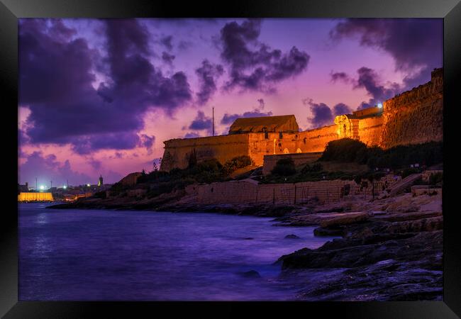 Manoel Island And Fort In Gzira, Malta Framed Print by Artur Bogacki