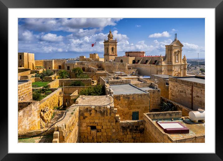 Citadel in Gozo, Malta Framed Mounted Print by Artur Bogacki