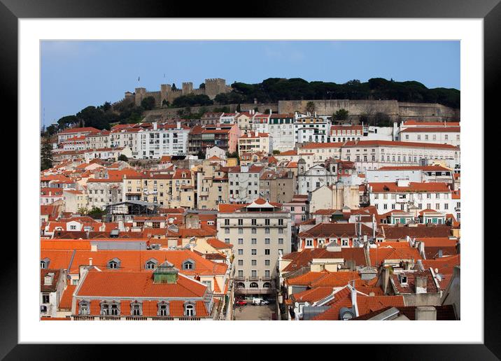 City of Lisbon in Portugal Framed Mounted Print by Artur Bogacki