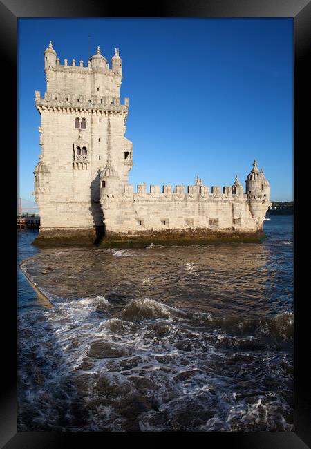 Torre de Belem in Lisbon Framed Print by Artur Bogacki