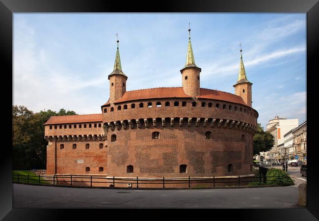 Barbican in Krakow Framed Print by Artur Bogacki