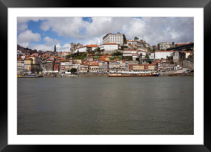 Historic Centre of Oporto in Portugal Framed Mounted Print by Artur Bogacki