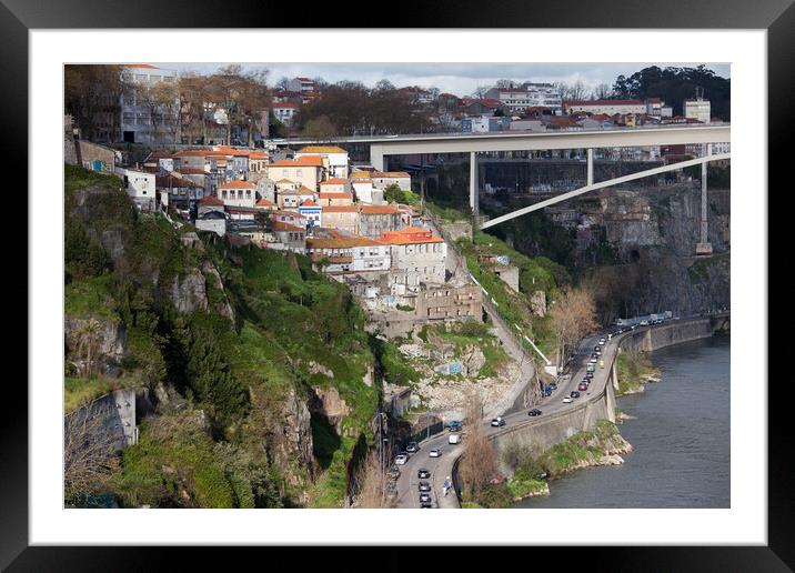 City of Porto in Portugal Framed Mounted Print by Artur Bogacki