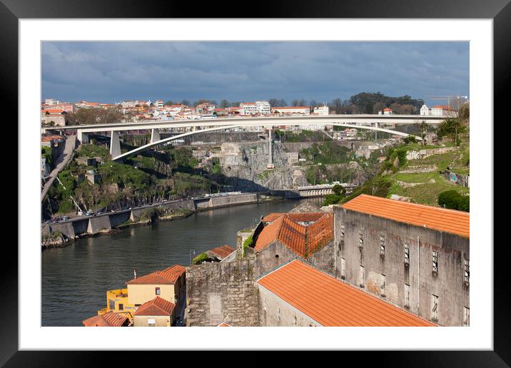 Infante D. Henrique Bridge in Porto Framed Mounted Print by Artur Bogacki