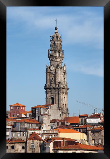 Clerigos Church Tower in Porto Framed Print by Artur Bogacki