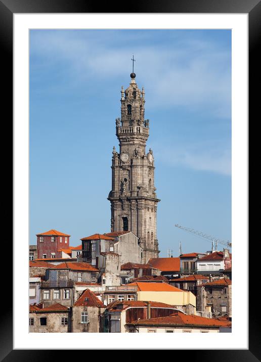 Clerigos Church Tower in Porto Framed Mounted Print by Artur Bogacki