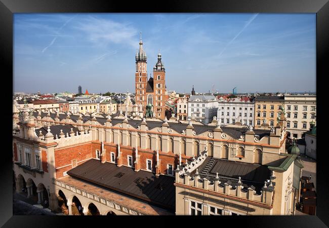 City of Krakow in Poland Framed Print by Artur Bogacki