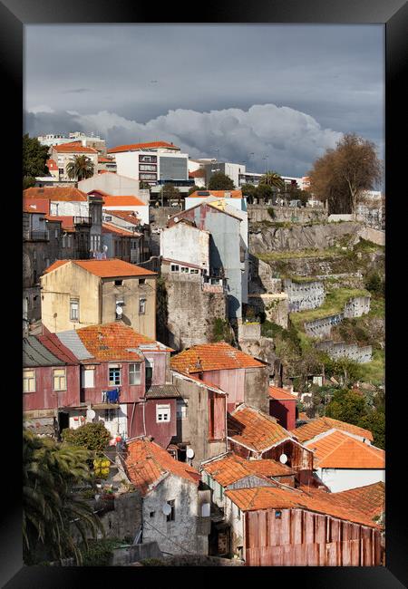 Houses of Porto in Portugal Framed Print by Artur Bogacki