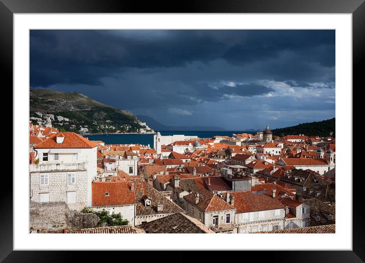 Old Town of Dubrovnik in Croatia Framed Mounted Print by Artur Bogacki