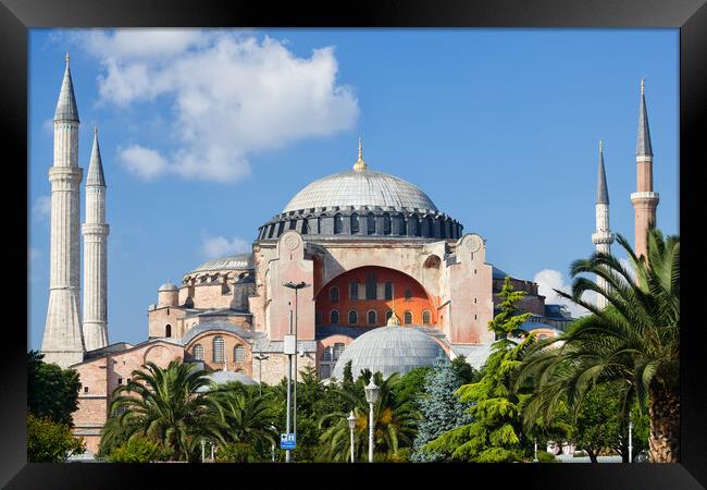 Hagia Sophia in Istanbul Framed Print by Artur Bogacki