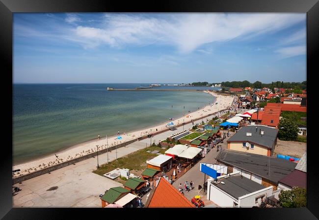 Resort Town of Hel in Poland at Baltic Sea Framed Print by Artur Bogacki