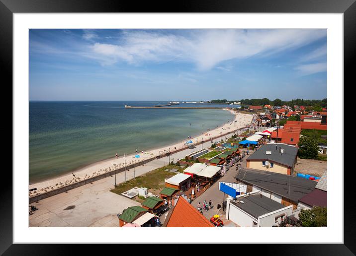 Resort Town of Hel in Poland at Baltic Sea Framed Mounted Print by Artur Bogacki