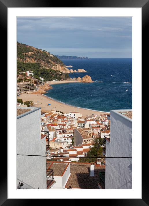 Tossa de Mar Town Urban Scenery Framed Mounted Print by Artur Bogacki