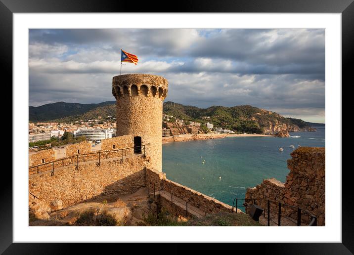 Tossa de Mar on Costa Brava in Spain Framed Mounted Print by Artur Bogacki