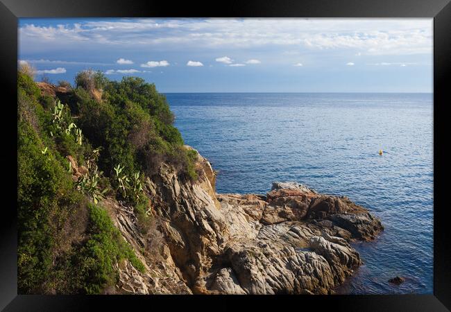 Costa Brava In Spain Framed Print by Artur Bogacki