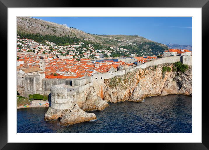 Old Town of Dubrovnik in Croatia Framed Mounted Print by Artur Bogacki