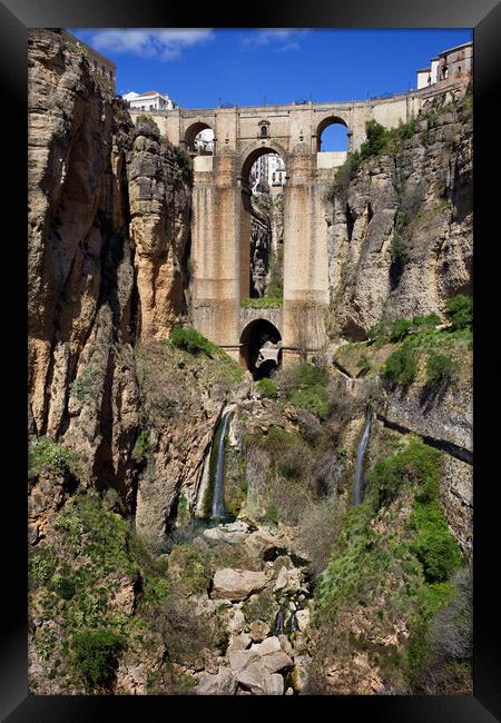 Ronda Bridge in Spain Framed Print by Artur Bogacki