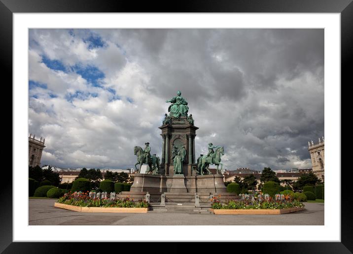 Maria Theresa Monument in Vienna Framed Mounted Print by Artur Bogacki