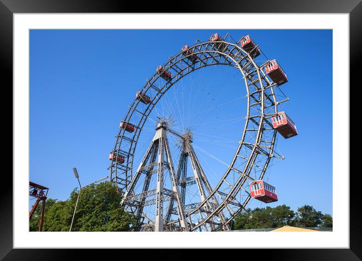 Giant Ferris Wheel in Vienna Framed Mounted Print by Artur Bogacki