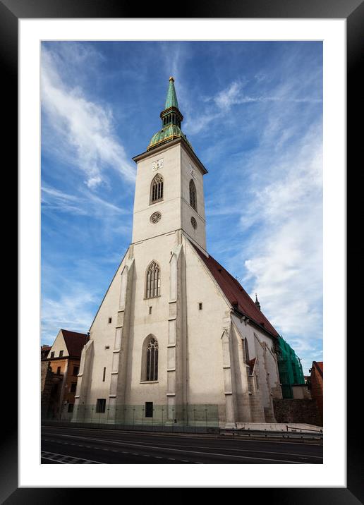 St Martin Cathedral in Bratislava Framed Mounted Print by Artur Bogacki