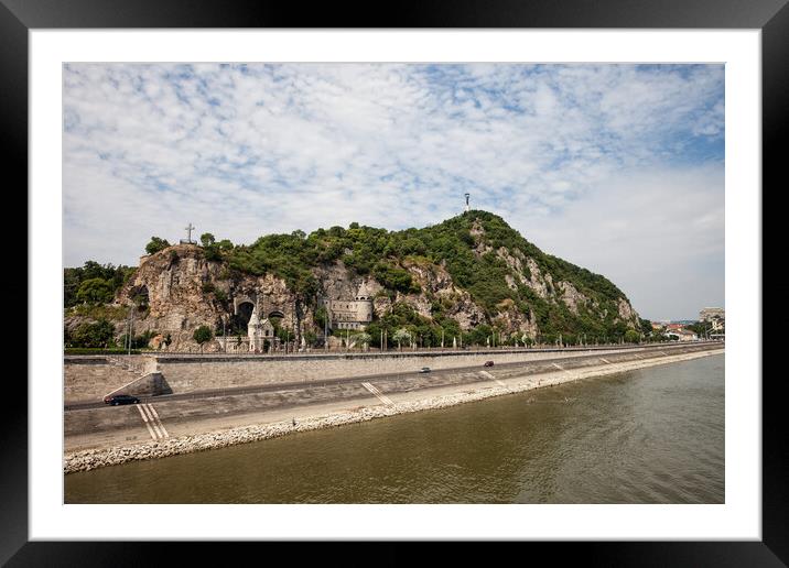 Gellert Hill at Danube River in Budapest  Framed Mounted Print by Artur Bogacki