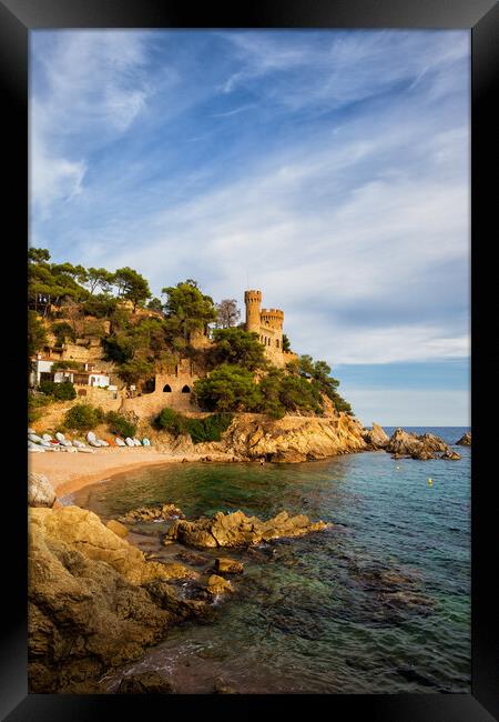 Scenic Coast of Lloret de Mar in Spain Framed Print by Artur Bogacki
