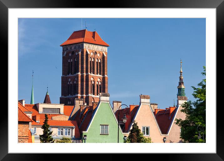 City of Gdansk in Poland Urban Scenery Framed Mounted Print by Artur Bogacki