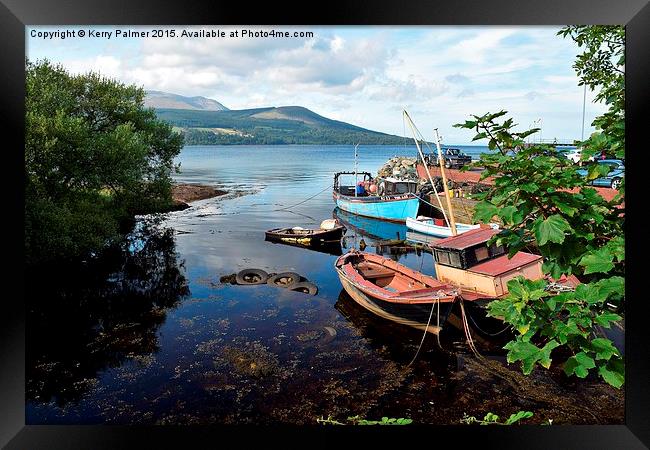  Awaiting the Tide. Framed Print by Kerry Palmer