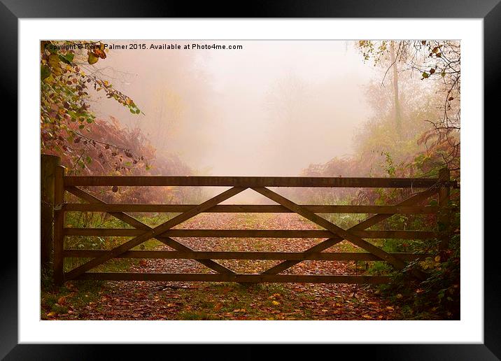  Beyond the Gate... Framed Mounted Print by Kerry Palmer