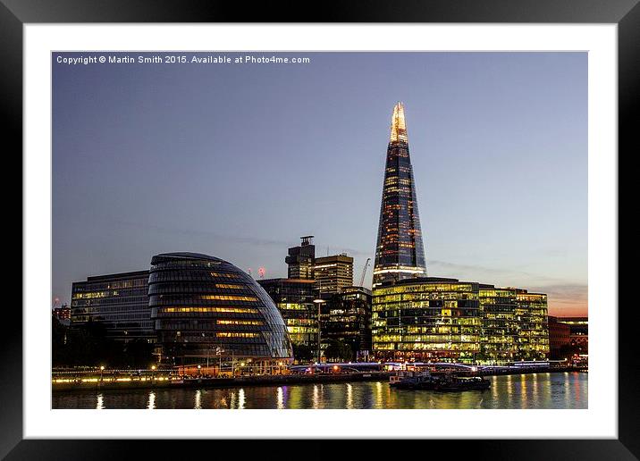 The Shard  Framed Mounted Print by Martin Smith