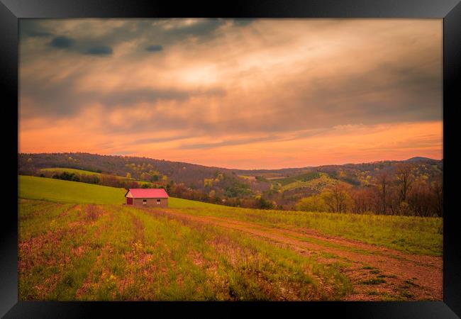 Beautiful Countryside Framed Print by Sarah Ball