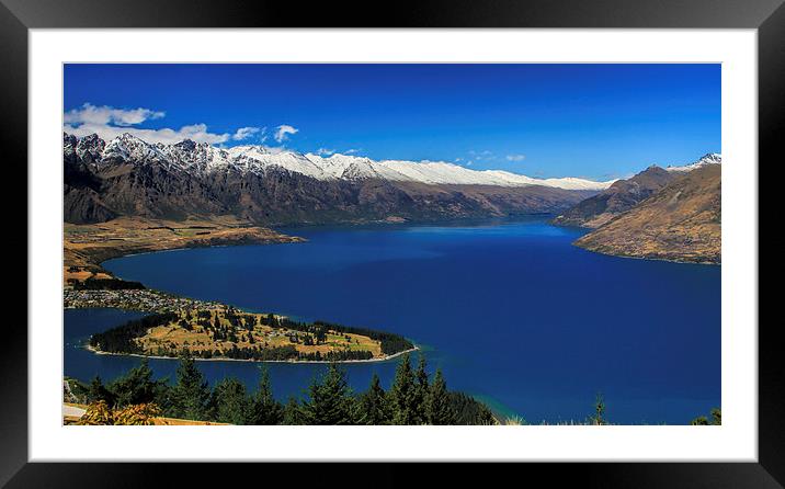 The Remarkables Framed Mounted Print by Geoffrey Matthews