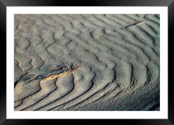  Ripples in the sand Framed Mounted Print by Geoffrey Matthews