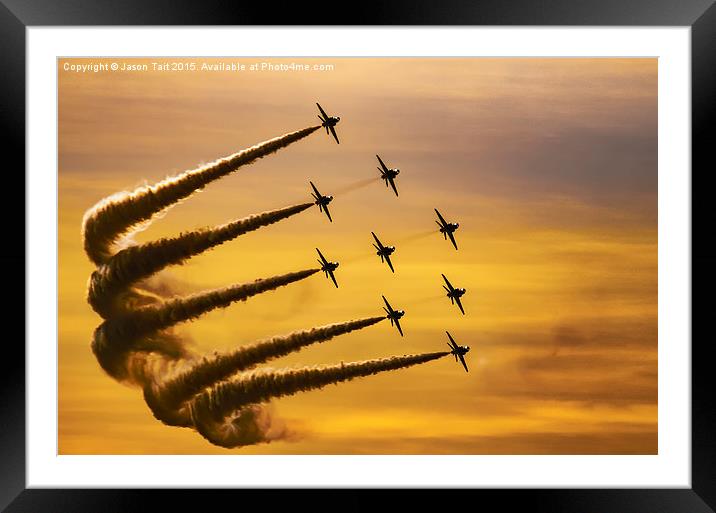 Red Arrows Framed Mounted Print by Jason Tait