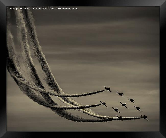 The Red Arrows Framed Print by Jason Tait