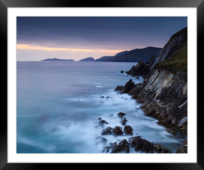  Coumeenole Twilight Framed Mounted Print by Graham Daly
