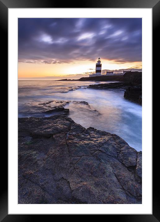  Hook Lighthouse Framed Mounted Print by Graham Daly