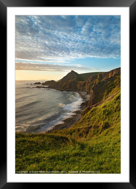 St Catherine's Tor, Hartland. Devon Framed Mounted Print by Daryl Peter Hutchinson