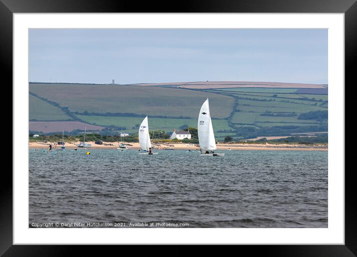 Appledore Regatta - North Devon Yacht Club racing Framed Mounted Print by Daryl Peter Hutchinson