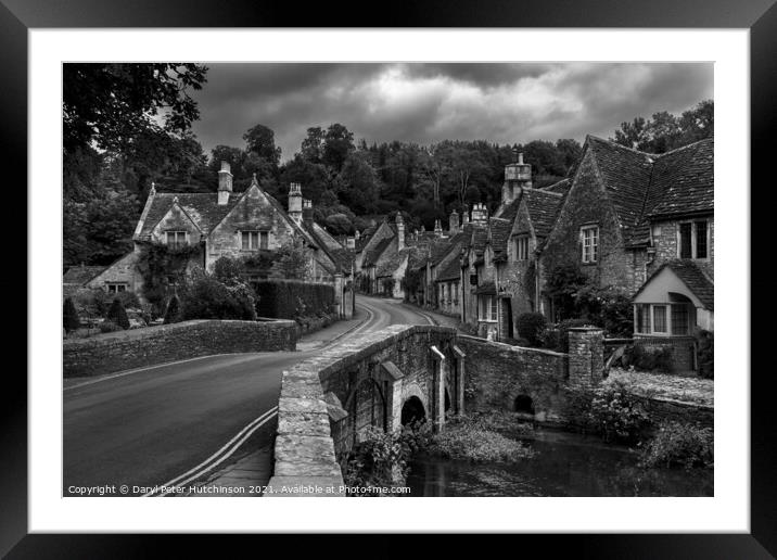 Castle Combe village Framed Mounted Print by Daryl Peter Hutchinson