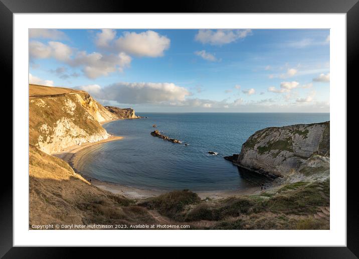 Man o' War beach, Durdle door Framed Mounted Print by Daryl Peter Hutchinson